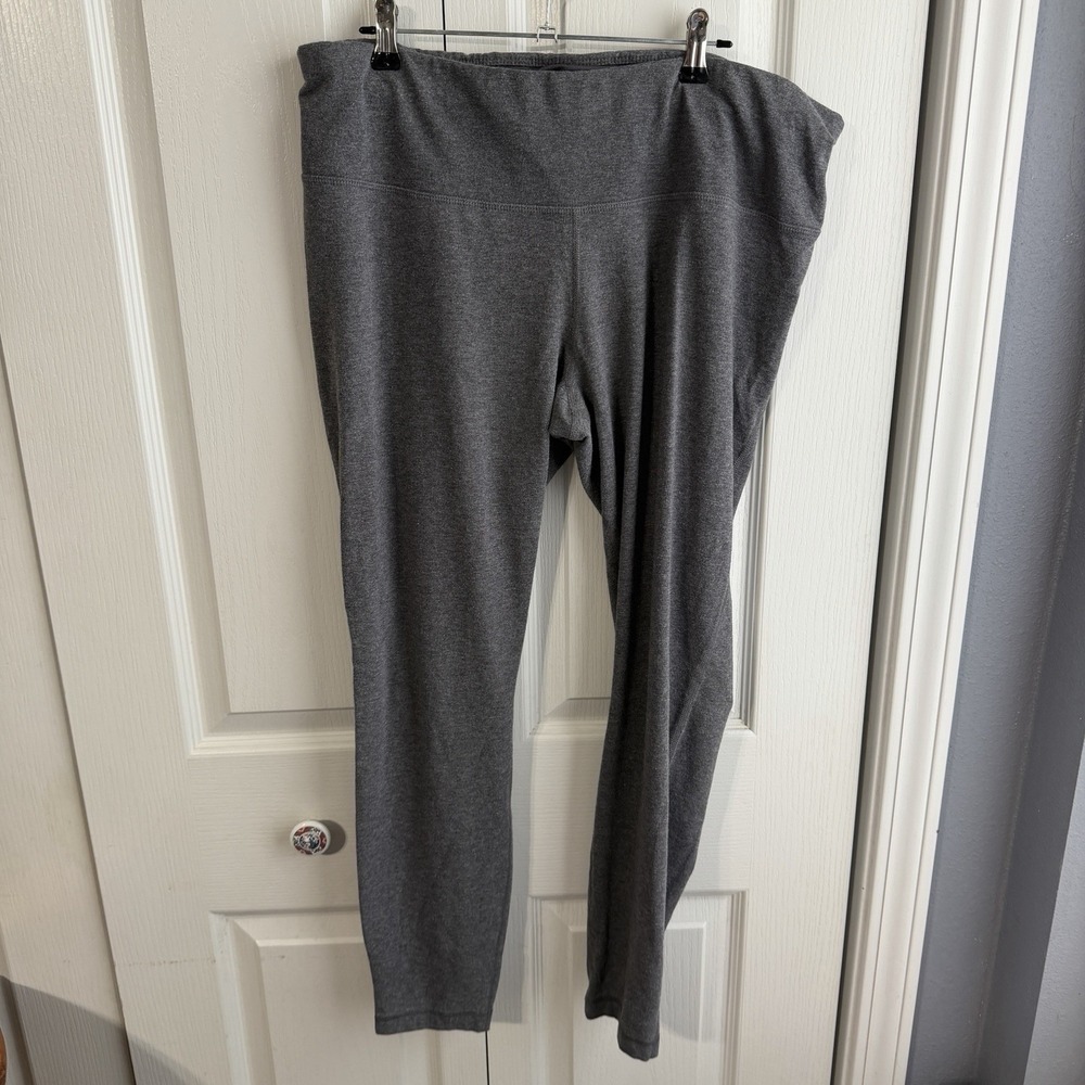 Athletic Works Dri Works Gray Leggings Women's Size XL Workout Gym Travel Hike
